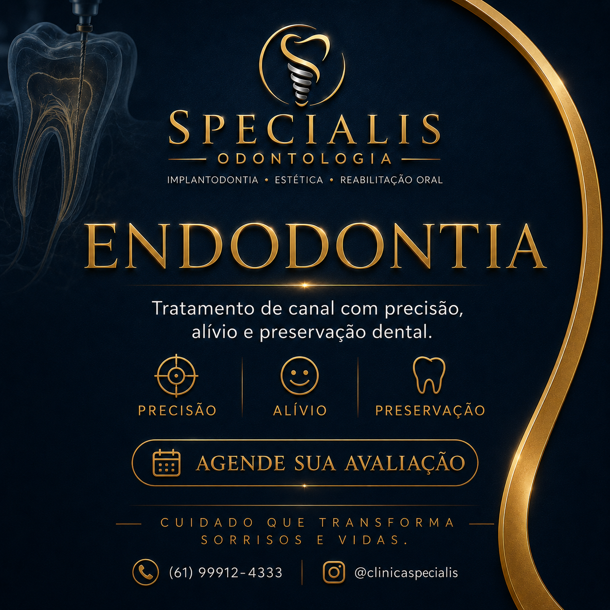 Endodontia e tratamento de canal na Clínica Specialis