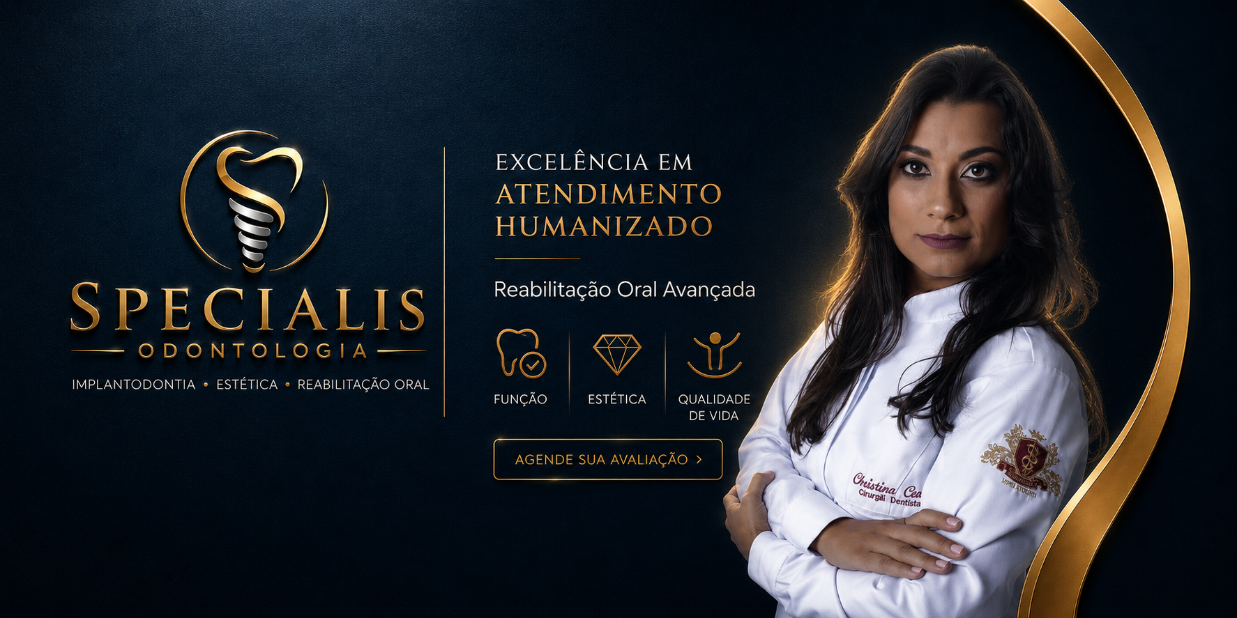 Specialis Odontologia - atendimento humanizado, reabilitacao oral avancada e Dra. Christina